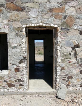 Quartz around doors and windows in Cone Cabin